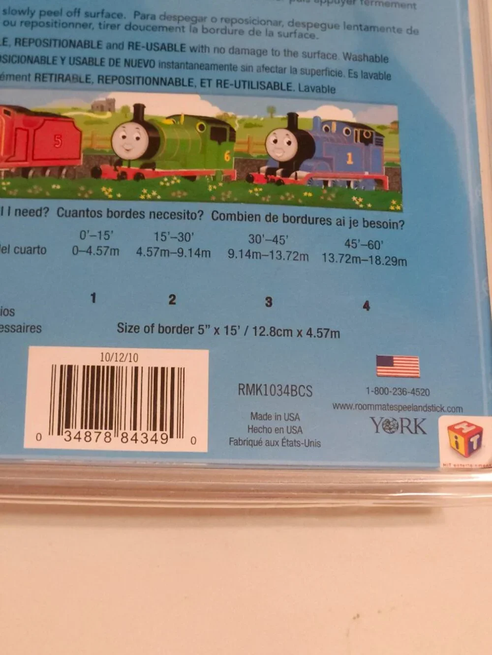 Thomas & Friends Peel And Stick Wall Paper Border 5” X 15 Ft NEW - Picture 4 of 4